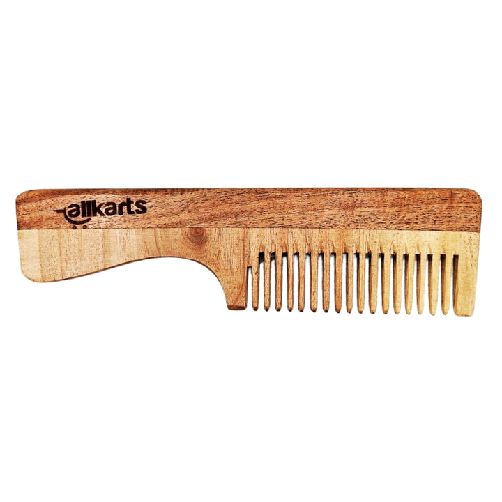 Neem Wood Combs – Dual Tooth, Wide Tooth & Handle (Oil-Treated & Natural)