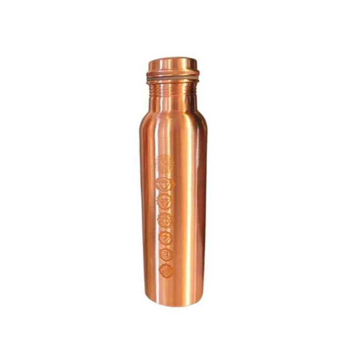 Copper Etching Seven Chakra Design Bottle
